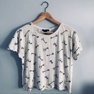 Key print t-shirt